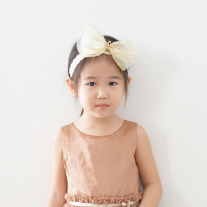 Baby Headband Bow Glitter Crown (BHB8837)